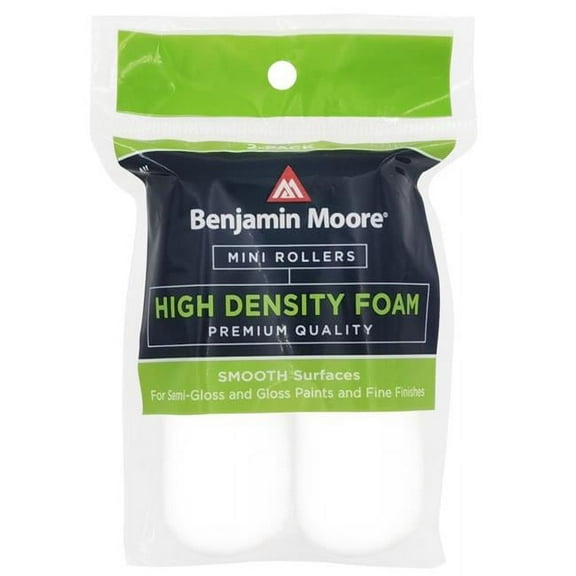 Premier Paint Roller 1024580 4 in. High-Density Mini Foam Roller - Pack of 2