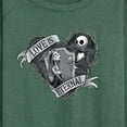 thumbnail image 3 of The Nightmare Before Christmas - Jack and Sally Love Eternal - Women's Lightweight French Terry Long Sleeve Shirt, 3 of 5