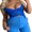 Blue, variant on KOMOO Women Butterfly Corset Crop Top Lace Push Up Spaghetti Straps Vest Tank Top Aesthetic Summer Cami Tops