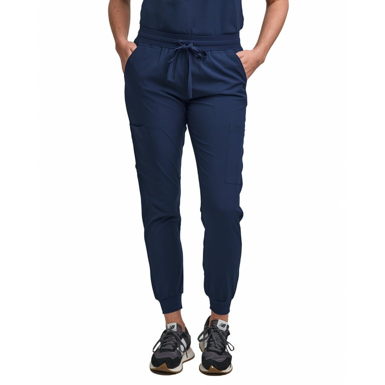 Women s Tuck In Top Jogger Scrub Set Medical Nursing Top and Pant
