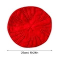 thumbnail image 2 of Ljudmp Classical Stretch Berets Hat For Women Soft Acrylic Knit French Painter Hat Spring Autumn Winter Party Ski Outdoor Skull Cap Red, 2 of 3