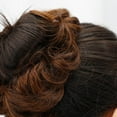thumbnail image 4 of Messy Bun Hair Piece Scrunchie Updo Wrap Hair Extensions Real Human New Z9, 4 of 4
