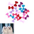 thumbnail image 3 of 20 bandas elásticas multicolores para el pelo, con lazo, para mascotas, gatos y perros (color aleatorio), 3 of 7