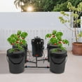 thumbnail image 3 of Peakora Bucket Drip Growing System with 4 Buckets 12W Hydroponics Drip Growing System 4 Sites Dutch Buckets W/Air Pump for Home Garden 5.28gal Capacity, 3 of 19