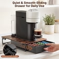 thumbnail image 6 of Everie Wooden Coffee Pod Drawer, Rustic Brown, Compatible with Nespresso Vertuo 40 Large/52 Small Pods(NP01-WD01), 6 of 10