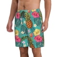 thumbnail image 2 of Pofeuu Pineapple Prin Men's Swim Trunks Quick Dry Bathing Suit Swimming Board Shorts Mesh Lining Beach Swimwear-3X-Large, 2 of 6