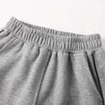 thumbnail image 5 of Girls Sweatpants Straight Leg Joggers School Uniform Pants for Girls Kids Grey Athletic Clothes 11-12 Years, 5 of 9
