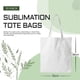 thumbnail image 3 of Sublimation Tote Bags Blanks 15 x 13 Inch Polyester Canvas Tote for DIY Crafting Heat fer Bag f, 3 of 5