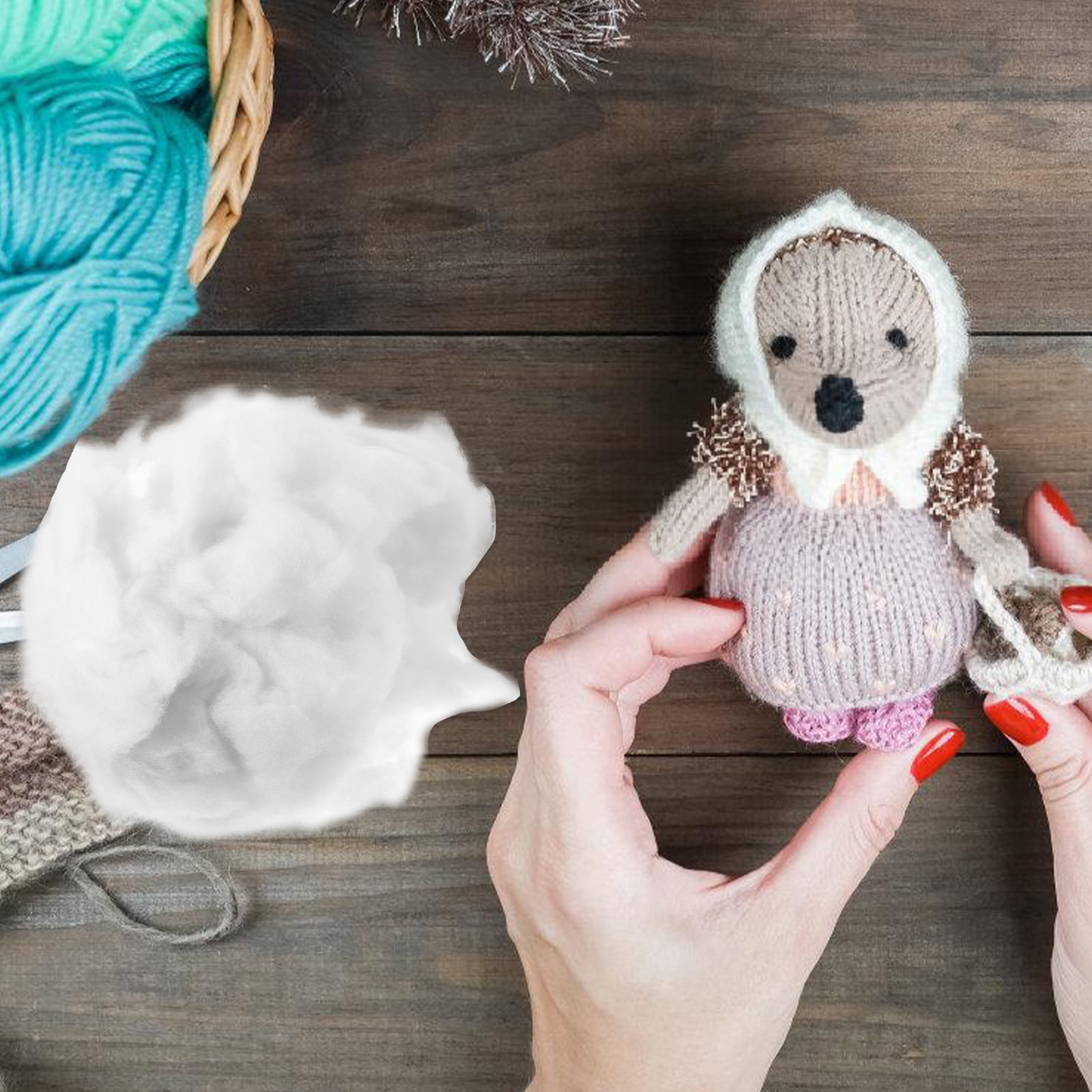 1 Bag Stuffed Animals Stuffing PP Cotton Stuffing Filling Material for Plush Toys Doll 500g Walmart