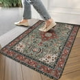 thumbnail image 3 of Boho Brown Vintage Carpet Welcome Door Mat Decorative Doormat Farmhouse Low-Profile Floor Rug Switch Mat for Home Indoor Outdoor Decorations 17 X 30 Inch, 3 of 6