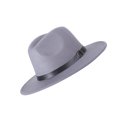 thumbnail image 3 of Sonducket Sombrero de ala ancha de fieltro, gorro Vintage para mujer, gorro cálido de invierno, accesorios de ropa de viaje para fiestas Sombreros gris, 3 of 8