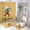 style-462, variant on Shower Curtain 4 Piece Set Cute Cartoon Wolf Ice Skating Personalised with Rugs Include Waterproof Shower Curtain Non-Slip Rug Toilet Lid Cover Bath Mat Name & Date - Customized Shower Curtain