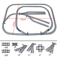 thumbnail image 1 of City High-tech Trains Flexible Tracks Forked Straight Curved Rails Crossing Switch Building Block Bricks Creative Toys for kids, 1 of 10