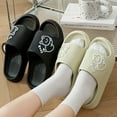 thumbnail image 2 of Cute Cat Slippers Summer Women Home Shoes Bath Thick Platform Non-Slip Slides Indoor Outdoor, 2 of 11