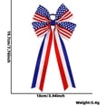 thumbnail image 3 of HOARBOEG 1Pcs Patriotic Hair Bows Set of 7 – USA Flag Print Scrunchies & Independence Day Hair Ties in Red, White, and Blue – 4th of July Hair Accessories for Women, 3 of 5