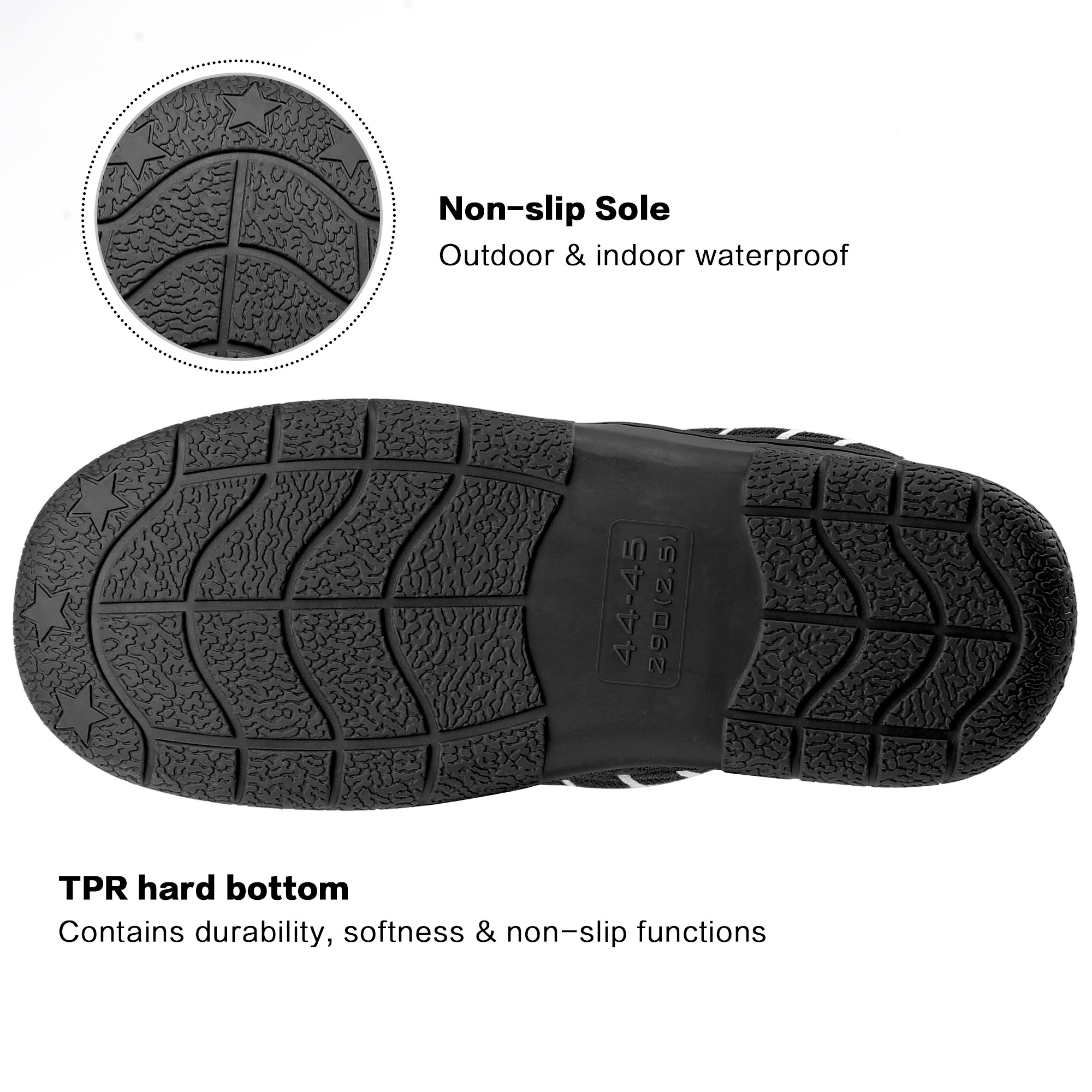 Ecetana Men's Memory Foam Fuzzy House Slippers photo 5