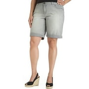 Women's Plus Cuffed Denim Shorts