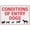 Warning Sign 2, variant on Thank You Please Come Again Outdoor Safe Sign - 8"x12", UV Protected, Weatherproof - Store, Café, Restaurant, Small Business Alert