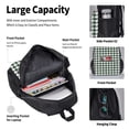 thumbnail image 4 of Pofeuu Scottish Checkered Print Backpack Travel Backpacks With Lunch Bag Pencil Bag Set 3 pcs Set Cartoon Backpack, 4 of 7