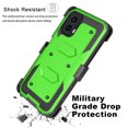 thumbnail image 6 of eBizWare Moto G Power 5G 2024 Case, with [Built-in Screen Protector] and Belt Clip Holster, Shockproof Heavy Duty Protective Kickstand Phone Case Cover for Motorola Moto G Power 5G 2024 - Green, 6 of 9