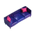 thumbnail image 3 of arctrm 1/64 Scale Sofa Model Miniature Furniture Display Artwork Gift Diorama Accessory Decor DIY Scene Layout Craft Dollhouse Couch Blue, 3 of 10