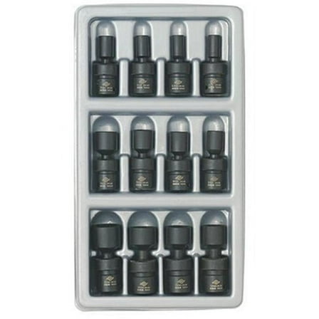 1814 12 Piece 1/4 Inch Drive Universal Swivel Socket Set 5-15mm