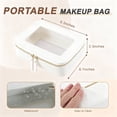 thumbnail image 6 of Unique Bargains Clear Makeup Bag Waterproof Portable Cosmetic Bag Travel Organizer with Zipper White, 6 of 7