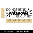 thumbnail image 2 of Do Not Bend Artwork Enclosed Self-Inking Rubber Stamp Ink Stamper for Business Office - Red Ink - Large 2-3/4 Inch, 2 of 7