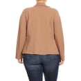 thumbnail image 4 of Women's Plus Size Long Sleeve Open Front Blazer for Office and Casual Wear, 4 of 6