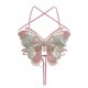 thumbnail image 1 of Crisscross Tie Backless Crop Top Vests for Women Summer Butterfly Embroidery Sexy Halterneck Strappy Camisole Beach Bras light gray, 1 of 4