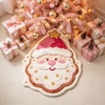 thumbnail image 5 of Santa Claus Shape Bath Rug, Shaggy Soft and Absorbent Bath Rug, Non-Slip Thick Plush Machine Washable Dry Bath Mats for Bathroom, Living Room, Tub and Shower Home Decor, 31.49 x 19.68 Inch, 5 of 7