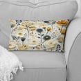 thumbnail image 2 of Designart "Pristine Nordic Floral Sophistication" Floral Printed Throw Pillow, 2 of 5