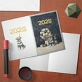 thumbnail image 3 of Happy New Year Schnauzer Welcome 2025 Balloon Firework Party 5x7in Folded Greeting Card Miniature Schnauzer Dog Lover Single Note Card with Envelope - 01014, 3 of 5
