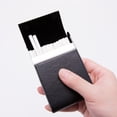thumbnail image 2 of Caja de cigarrillos para mujer fumadora de acero inoxidable con capacidad para 20 cigarrillos (negro), 2 of 8
