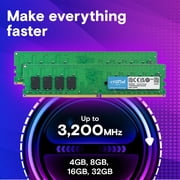 Crucial 8GB 288-Pin PC RAM DDR4 3200 (PC4 25600) Desktop Memory Model CT8G4DFRA32A