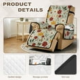 thumbnail image 3 of TSOVTHRID Floral Maple Leaf Print Recliner Slipcovers Non Slip Lazyboy Recliner Chair Cover Comfy Reclining Chair Covers with Storage Pocket Furniture Protector Cover for Living Room, 3 of 7