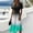 Dark Blue, variant on Women Summer Casual Short Sleeve Dresses V Neck Dress A-Line Ruffle Sleeve Waist Dress(Light Gray,S)