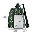 thumbnail image 3 of FORMRS Women's Travel Backpack Purse Anti-Theft Hidden Pockets Casual Shoulder Bag, Green Plants, 3 of 7