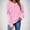 *Pink, variant on ClodeEU Christmas Sweatshirts for Women,Long Sleeve Fleece Pullover ,Round Neck Shirt Top Army Green,Womens Plus XXL