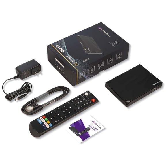 Vsee Box V3 Pro Android Media Player – 2024 Newest Version 8K Ultra HD Voice Remote Smart Home Entertainment Device