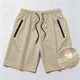 thumbnail image 6 of Summer Shorts for Women Ice Silk Fitness Running Stretch Yoga Pant Pocket Soft Women's Yoga Mesh Sports Shorts, 6 of 7