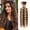 4/27, variant on 24" #27 Honey Blonde Deep Wave Human Braiding Hair Bulk, No Weft Curly Wet & Wavy Boho Braids Extensions, 100g Real Hair Bundles