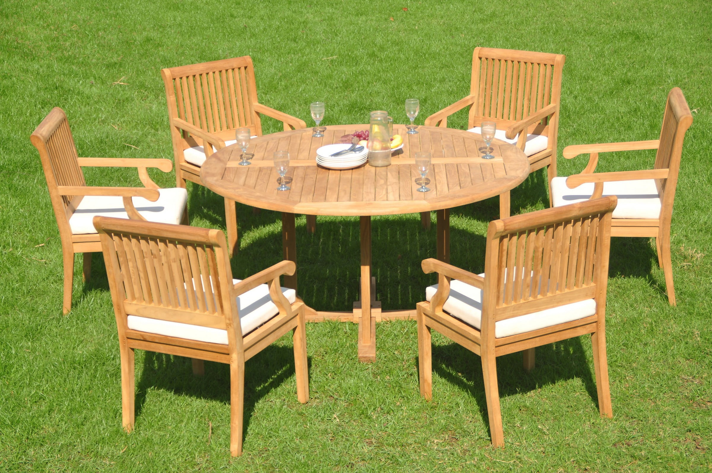 60 Inch Round Outdoor Teak Table