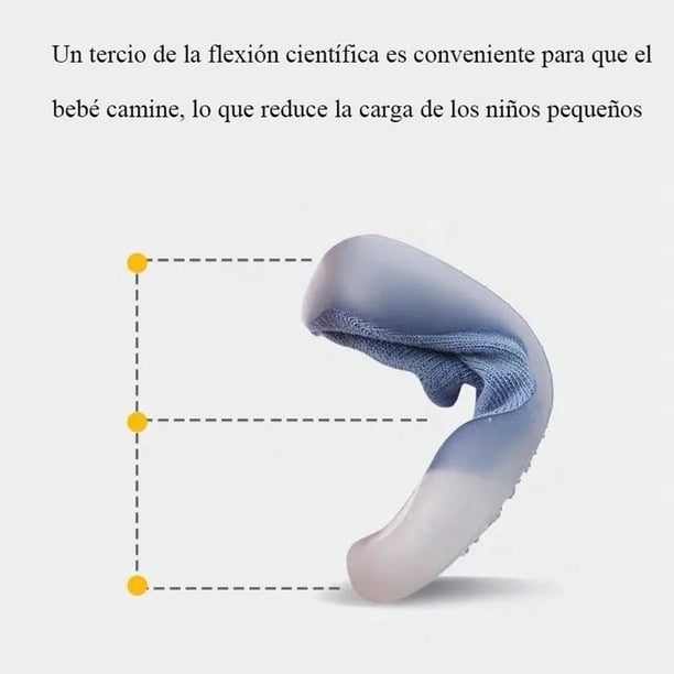 Zapatos de calcetinas infantiles, Zapatos de calcetines para bebés resistentes al desgaste 1 par transpirable para niña