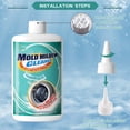 thumbnail image 5 of Mold Remover Gel Household Washing Machine Cleaner for Washer Sealant Tiles Grout Bathroom Cleaning Home Kitchen Sinks Cleaning, 10 Oz, 5 of 8