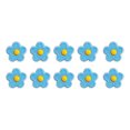 thumbnail image 4 of Injueey 10 piezas de parche de flores para planchar, reparación de chaqueta de plumón autoadhesiva para bricolaje azul Type1 NO1, 4 of 6