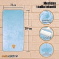 thumbnail image 3 of Toalla de baño para niños de Microfibra MELOCOTTON HOGAR Mod. Fucsia- Oso, 3 of 3