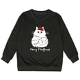 thumbnail image 4 of Tfken Christmas Cute Sweatshirts For Girls Black Cat Graphic Fall Winter Pullover Long Sleeve Crewneck Soft Casual Top Xmas Holiday Party Clothes Size,3-10 Years Black, 4 of 4