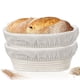 thumbnail image 4 of a prueba y lino ratán hecho a mano de ratán de almacenamiento de alimentos canasta de Sunnimix Cesta Ovalada Hecha A Mano, 4 of 8