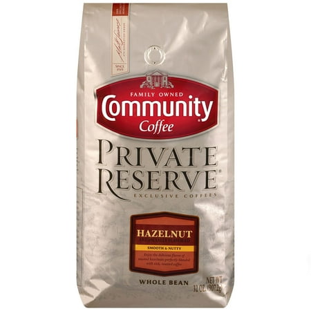 Product of Community Coffee Private Reserve Whole Bean Hazelnut (32 oz.) - Whole Bean Coffee [Bulk Savings]